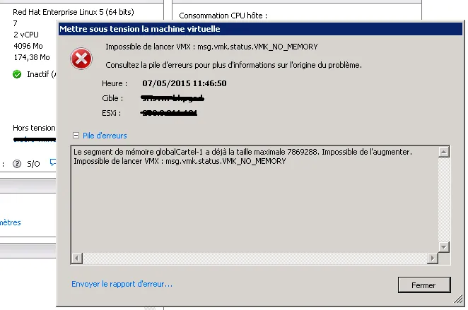 Featured image of post Bug ESXi custom HP : globalCartel-1, VMK_NO_MEMORY, canât fork