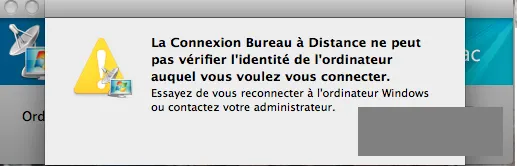 Featured image of post « la Connexion Bureau Ă Distance ne peut pas vĂ©rifier lâidentité » depuis un Mac/OSX vers Windows 2008+