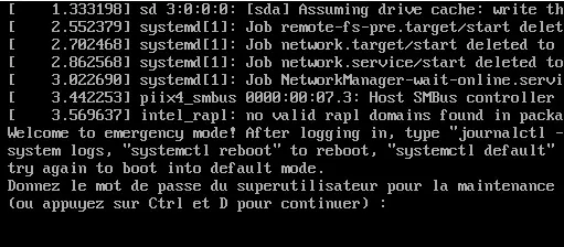 Featured image of post Emergency mode : point de montage mal ordonné par systemd-fstab-generator