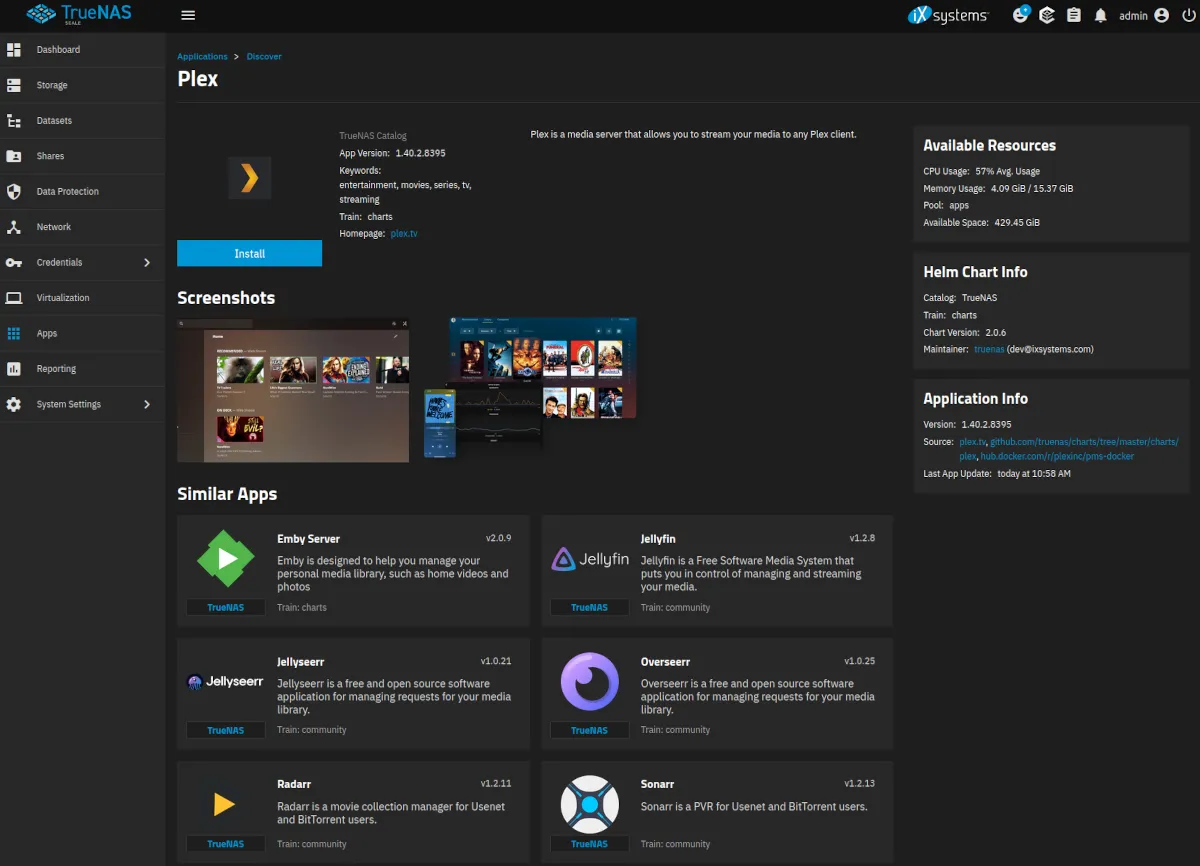Featured image of post Installer plex sur TrueNAS (SCALE)