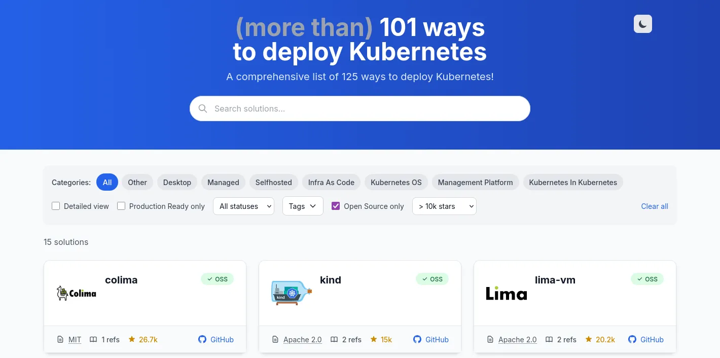 Featured image of post 101 façons de déployer Kubernetes : 125 solutions, des PRs communautaires et une UI qui s'améliore
