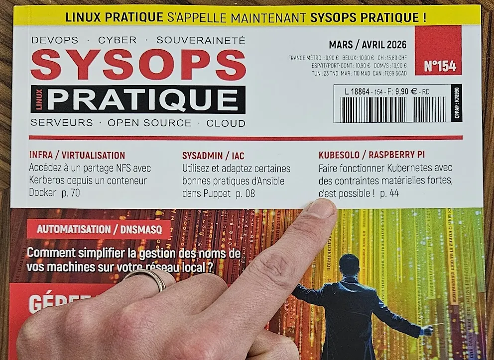 Featured image of post KubeSolo sur Raspberry Pi Zero : mon article dans Sysops Pratique
